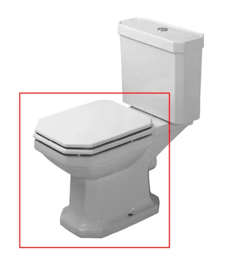 Kiárusítás Duravit 1930 hátsó kifolyású monoblokkos wc, tartály nélkül 0227090000Duravit