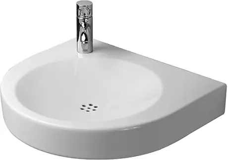 Népszerű Duravit Architec 57,5x52 cm mosdó med kikönnyítés szappanadagolónak jobbra, csaplyuk-kikönnyítés balra 0443580000Duravit