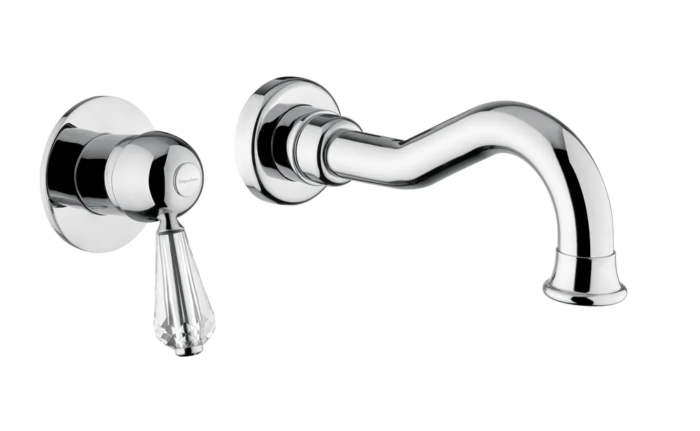 Szezonális akció Bugnatese Oxford 6345KBT Fali mosdócsaptelep 19 cm kifolyóval swarovski fogantyúval BT / TUSKAN BRONZBugnatese