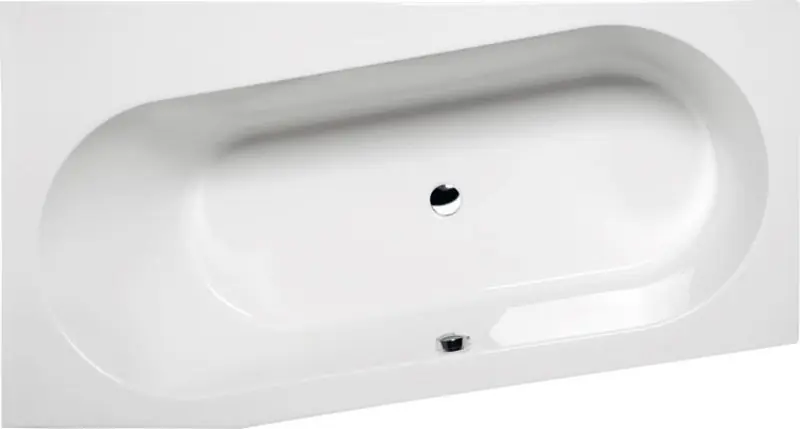 Sapho POLYSAN ASTRA WL 165x90 aszimmetrikus kád, balos, fehér 30611Polysan Különleges ajánlat