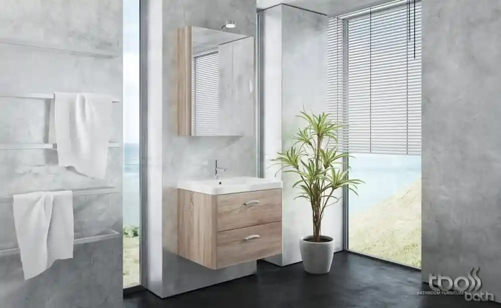 Tboss Torino 65 fürdőszobabútor komplett szett (mokka, #pipere tükörrel)Tboss Expressz kézbesítés