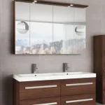 Tboss Modena 120 fürdőszobabútor komplett szett (mokka, #pipere tükörrel)Tboss Gyors kiszállítás