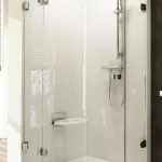 Ravak Brilliant BSKK3 90x90 cm-es háromrészes, negyedköríves zuhanykabin (B SET -zsanér nélkül) (88,3-89,5x88,3-89,5 cm, balos zsanérhoz, Átlátszó, #3UL77A00Y1)Ravak Legkelendőbb
