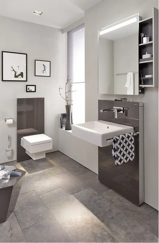 Geberit Monolith Plus szerelőmodul fali WC-hez barna üveg 101 cm 131.221.SQ.1Geberit Biztonságos fizetés