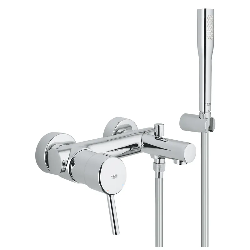 Gyors kiszállítás Grohe Concetto egykaros kádcsaptelep zuhanyszettel 32212 001 (32212001)Grohe