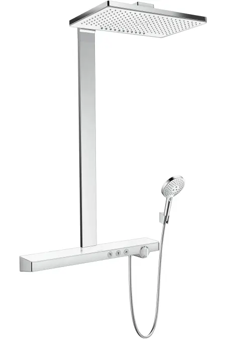 Biztonságos fizetés Hansgrohe Rainmaker Select 460 2jet EcoSmart showerpipe fehér/króm 27028400 (K)Hansgrohe