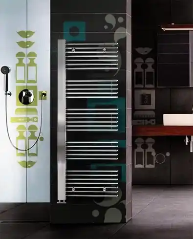 Lazzarini Grado egyenes dizájn törölközőszárítós radiátor, króm 1190x600 mm (386233)Lazzarini Legnépszerűbb