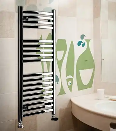 Lazzarini Merano íves dizájn törölközőszárítós radiátor, króm 803x600 mm (386279)Lazzarini Szezonális akció