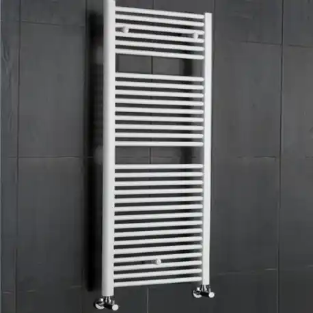 Exkluzív ajánlat Lazzarini Sanremo egyenes törölközőszárítós radiátor, fehér 690x600 mm (386473)Lazzarini