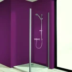 Hüppe Aqua 75 cm-es oldalfal, Anti-plaque bevonatú átlátszó üveg, króm profil (140502)Hüppe Árcsökkenés