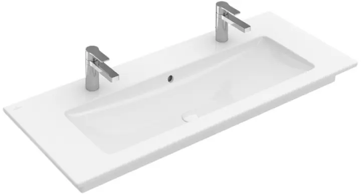 Villeroy and Boch Venticello 120x50 cm beépíthető mosdó, 2 csaplyukkal 4104CK01Villeroy & Boch Prémium