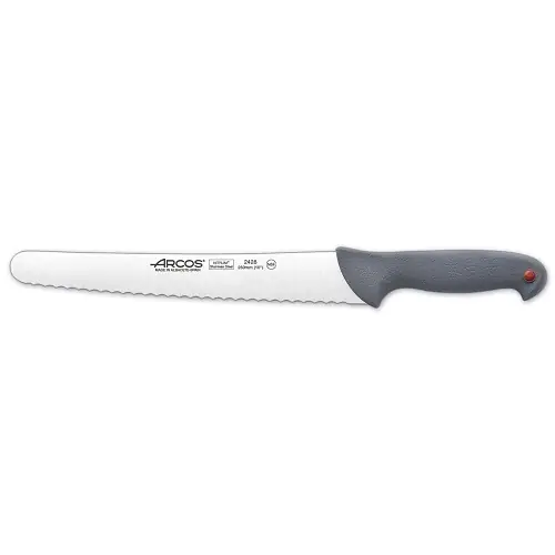 Végkiárusítás Arcos Colour Proof szeletelő kés 25 cm-es penge ARC242800Arcos