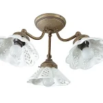 Sapho NAPOLI mennyezeti lámpa, E14 3x40W, 230V, keramia búrával, bronz (MC613)Sapho Árcsökkenés