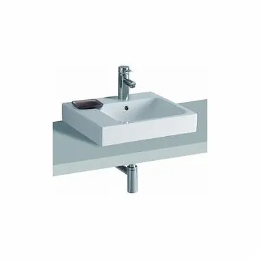 Keramag Icon mosdó bútorlapos bal oldali dekoratív tálkával keratect felülettel 50 (50x48,5 cm, 124650600)Keramag Gyors szállítás