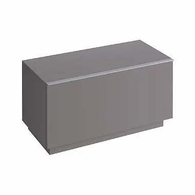 Biztonságos fizetés Keramag Icon álló kiegészítő szekrény magasfényű platina (89x47,2x47,7 cm, 840092000)Keramag