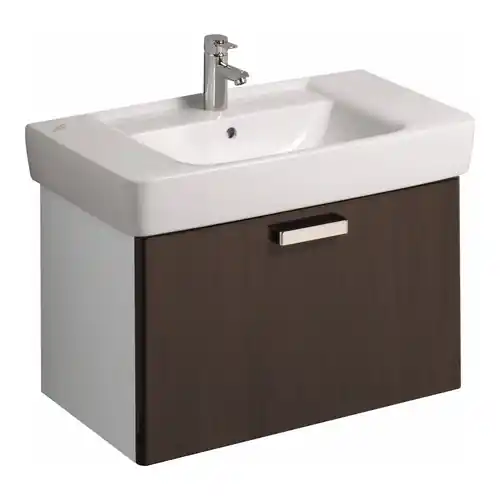 Exkluzív ajánlat Keramag Renova Nr. 1 Plan szekrény mosdószekrény magasfényű wenge (78x46,3x44,5 cm, 879093000)Keramag