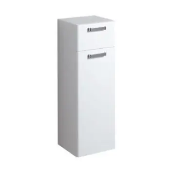 Keramag Renova Nr. 1 Plan alacsony kiegészítő szekrény balos pánttal magasfényű fehér (39x113x36 cm, 879010000)Keramag Árcsökkenés