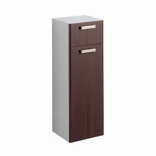 Szezonális akció Keramag Renova Nr. 1 Plan alacsony kiegészítő szekrény balos pánttal magasfényű wenge (39x113x36 cm, 879013000)Keramag