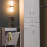 Utolsó esély Tboss Bianka M53 fürdőszobai zárt álló szekrény (matt fehér)Tboss