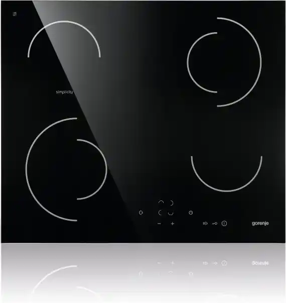 Alacsony ár Gorenje Simplicity beépíthető üvegkerámia főzőlap fekete ECT6SY2BGorenje
