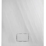 Sapho ATIKA 120x80x3,5cm öntöttmárvány zuhanytálca, fehér, kő hatású dekorral (AK004)Sapho Különleges ajánlat