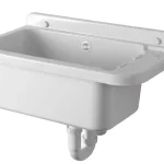Olcsóbb Aqualine Fali kiöntő rakodó felülettel 60x21x34 cm, pvc, fehér (PI5060)Aqualine