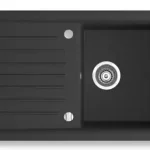 Novaservis KIZZ egymedencés gránit mosogató 50x81x19 cm, gránit, DRG50/81BNovaservis Különleges ajánlat