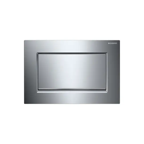 Geberit Sigma30 működtető nyomólap, öblítés/stop működtetésű, csavarral rögzíthető fényes króm/szálcsiszolt króm/fényes króm 115.893.KY.1Geberit Kedvezményes ár