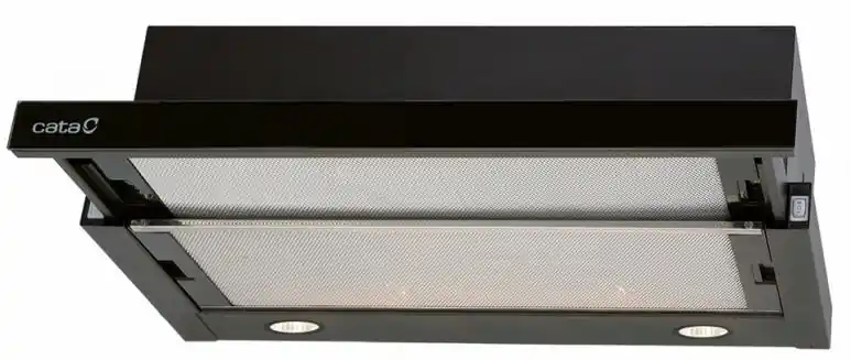 Cata TF-2003/60 BLACK GLASS kihúzható teleszkópos páraelszívó 60 cm, fekete üveg, 02017200Cata Kedvezményes ár