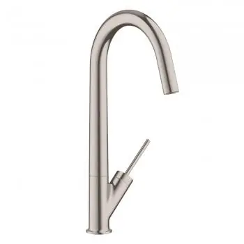 Gyors szállítás Hansgrohe AXOR Starck Egykaros mosogató csaptelep rozsdamentes acél hatású 10822800Axor