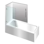 Azonnal elérhető Varioglass Globus 601 90x150 cm-es kádparaván, víztiszta üvegVarioglass