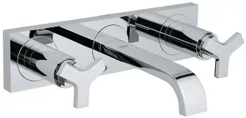 Korlátozott ajánlat Grohe Allure 3-lyukas fali mosdócsaptelep 20190 000 (20190000)Grohe