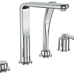Vásárlói kedvenc Grohe Ondus Veris 4-lyukas, egykaros kádkombináció 19373 000 (19373000)Grohe