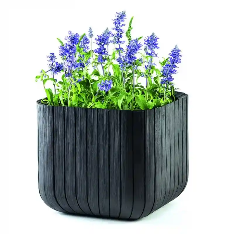 Biztonságos fizetés Curver Medium Cube Planter virágtartó, Szín: AntracitCurver