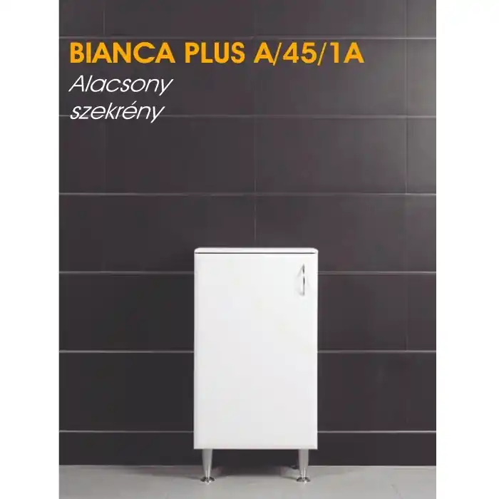 Alacsony ár Vertex Bianca Plus alacsony 45 szekrény szennyestartóvalVertex