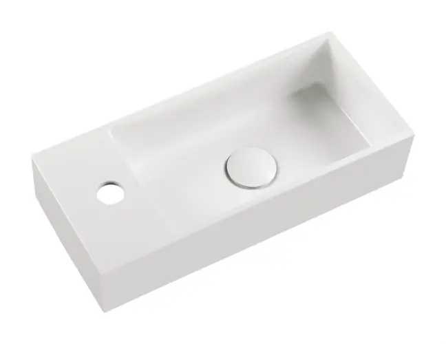 Olcsóbb Marmy BENSON 46x20 cm öntött márvány mosdó, jobbos medence 80 7793 05 11 10Marmy