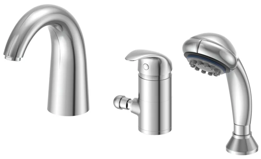Aqualine 35 kádperembe szerelhető 3 részes csaptelep (1107-30)Aqualine Korlátozott ajánlat