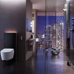 Geberit Monolith Plus szanitermodul fali WC-hez, 101 cm, fekete üveg 131.221.SJ.5Geberit Kiárusítás