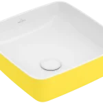 Vedd meg online Villeroy & Boch Artis 41x41 cm ráültethető mosdó Lemon 4178 41 BCT4 (417841BCT4)Villeroy & Boch