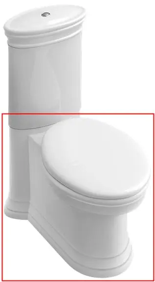 Villeroy & Boch Amadea monoblokkos wc alsó rész CeramicPlus felülettel 7695 10 R1 (769510R1)Villeroy & Boch Biztonságos fizetés