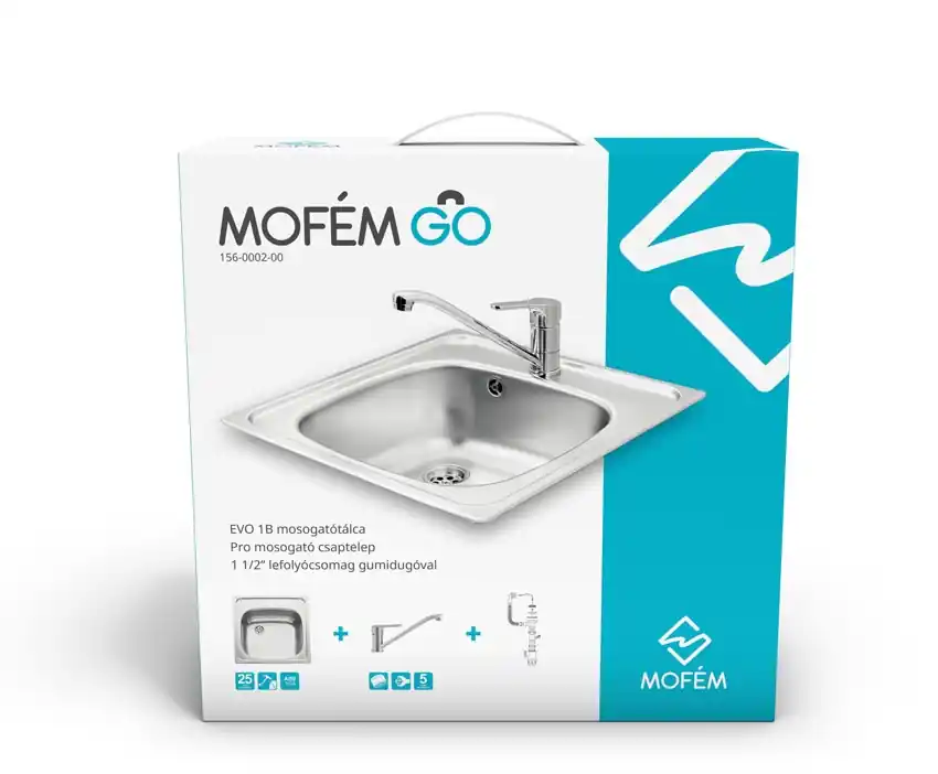Legkelendőbb Mofém GO EVO 1B rozsdamentes mosogató szett 156-0002-00Mofém