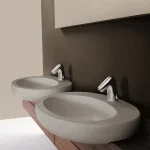 Szuper ajánlat Laufen ILBAGNOALESSI ONE 75x50 félig beépíthető mosdó H8139724001041 (8.1397.2.400.104.1)Laufen