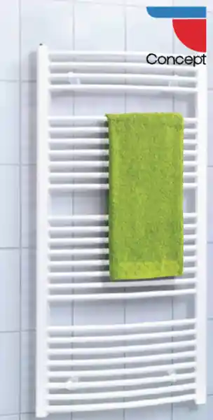 Korlátozott ajánlat CONCEPT törölközőszárító radiátor, íves, 450x1200mm (CON_KDO224501200)Concept