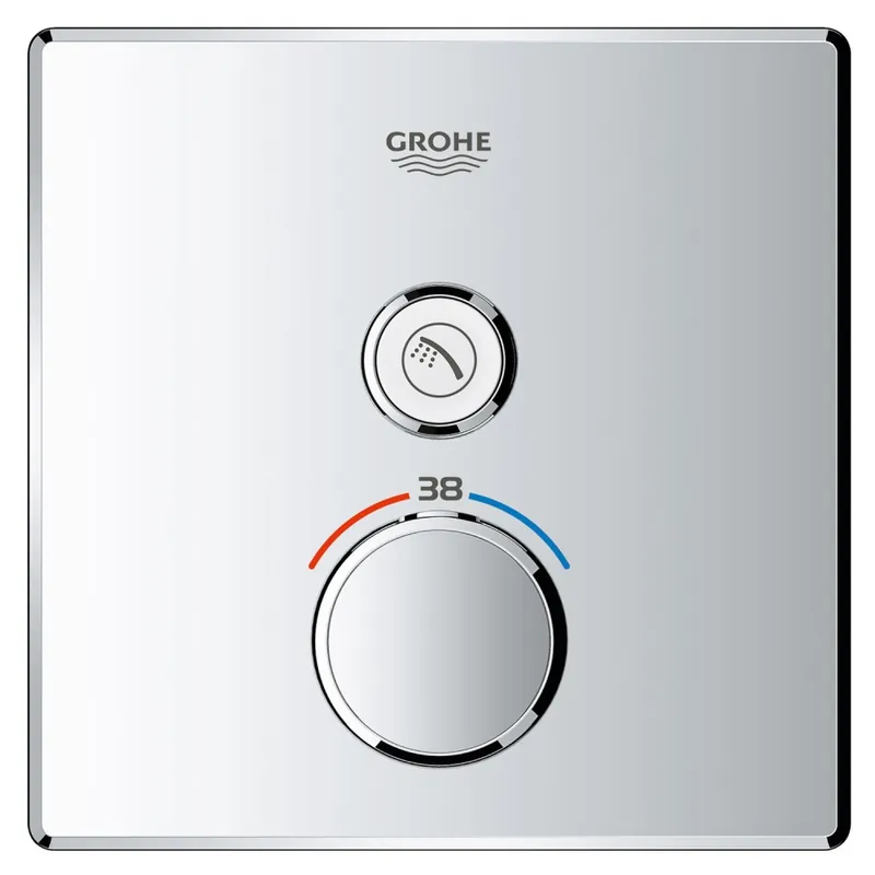 Ajánlat GROHE Grohtherm SmartControl termosztátos színkészlet 1 fogyasztóhoz, króm 29123000Grohe
