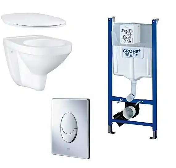 Grohe Rapid SL Projekt falsík alatti wc tartály komplett szett SZP-GR12 (38840000, 38505000, 39491000, 39492000)Grohe Akció