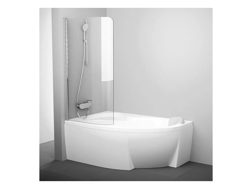 Ravak CVSK1 Rosa 140/150 balos kádparaván Transparent üveggel, krómhatású 7QLM0C00Y1Ravak Expressz kézbesítés