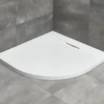 Vedd meg online Radaway Giaros A 90x90 cm öntött márvány negyedköríves zuhanytálca szifonnal MKGA9090-03Radaway