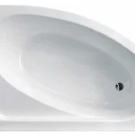 Azonnal elérhető Besco Cornea 150x100 cm aszimmetrikus kád (150x100 cm, beépíthető / jobbos)Besco