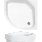 Besco Diper II 90x90 cm-es magasított negyedköríves zuhanytálcaBesco Gyors kiszállítás