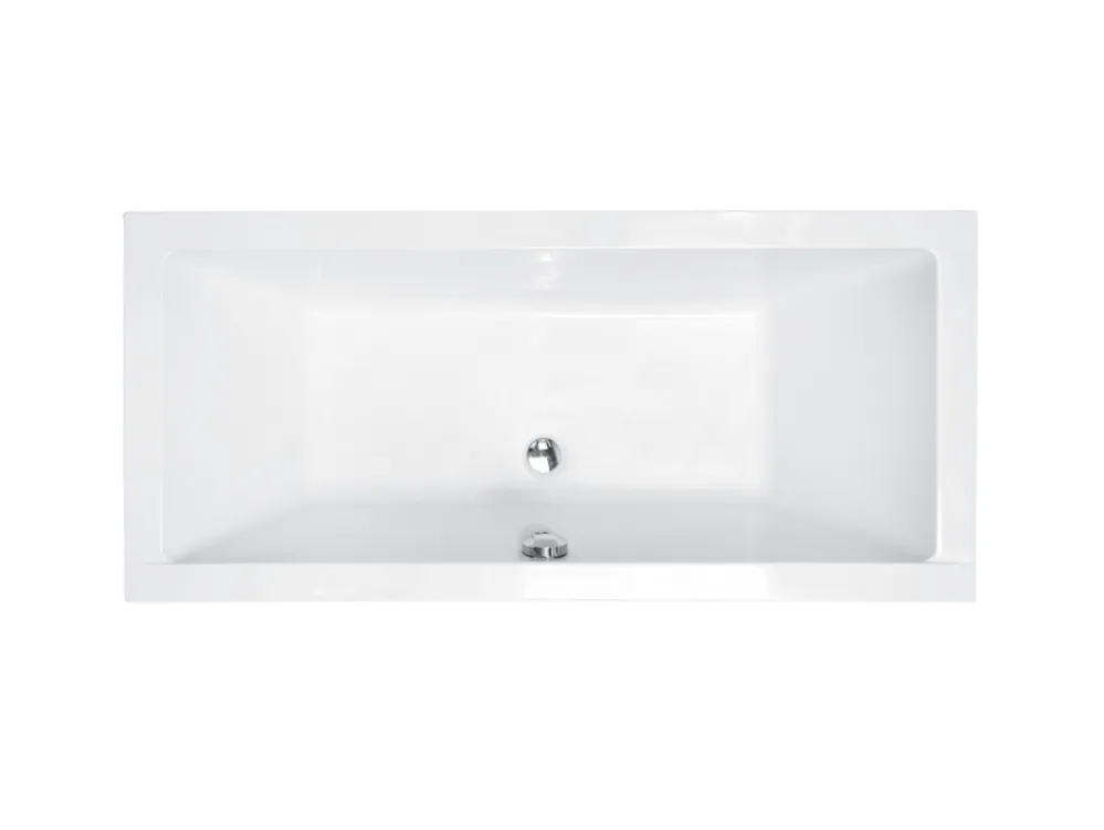 Végkiárusítás Besco QUADRO 155x70 cm egyenes kád, fehér WAQ-155-PKBesco